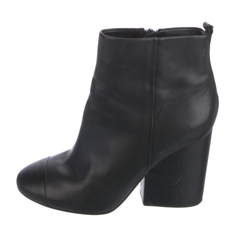 Tory Burch Black Leather 4" Heel Boots Women's Size 10M